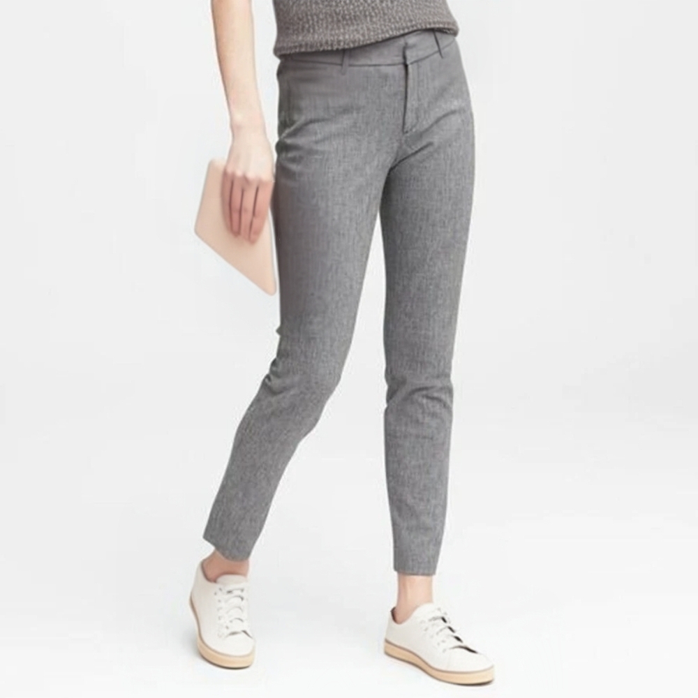 NWOT Banana Republic Sloan Slim Ankle Pant Gray Workwear Size 12